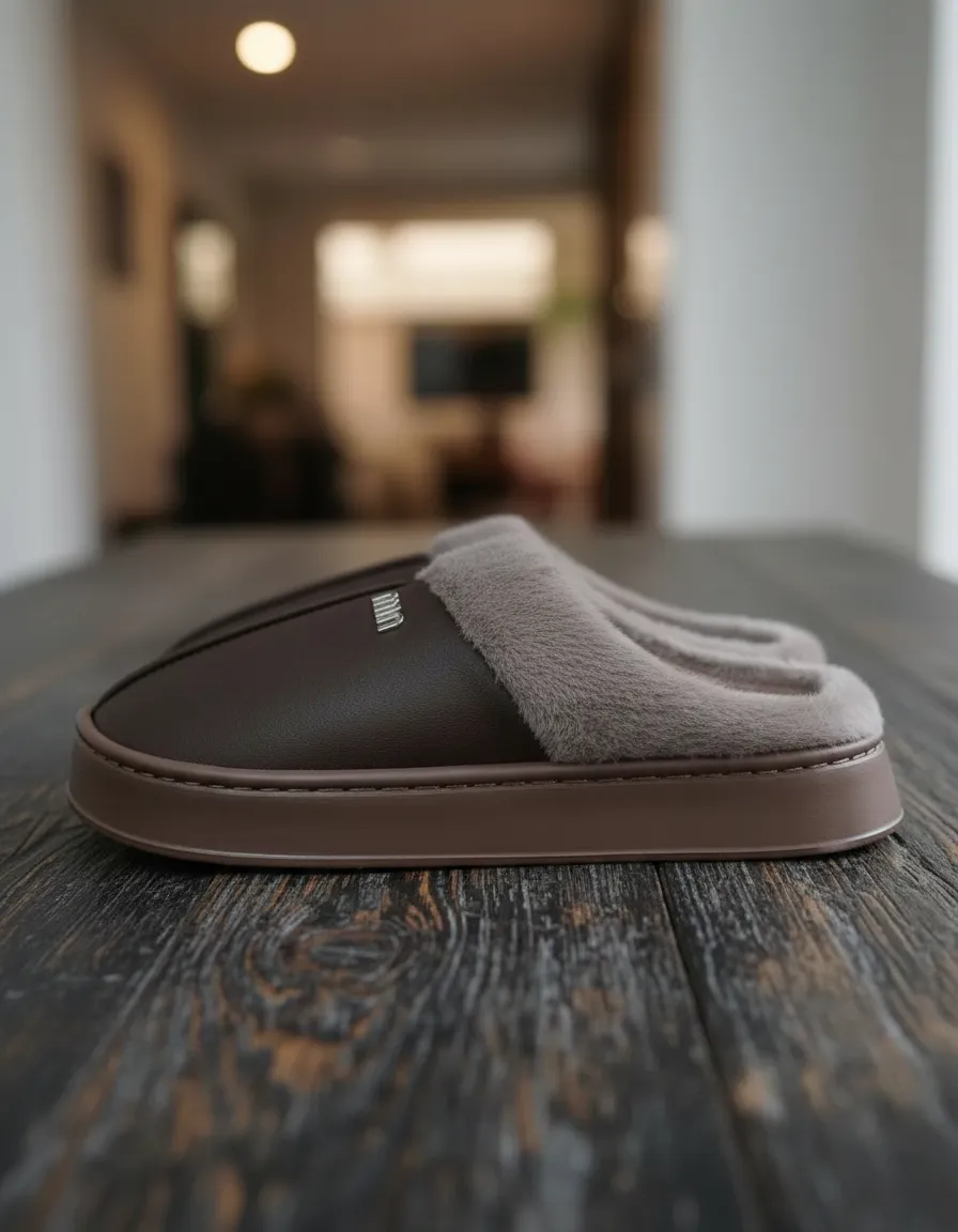 Pantufla De Hombre Alta Super Abrigada