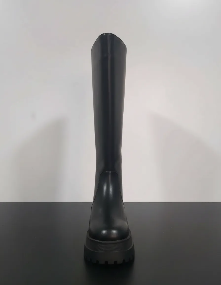 Bota Bolero Mujer Caña Alta Tacon Bajo Cómoda Y Elegante - Imagen 2