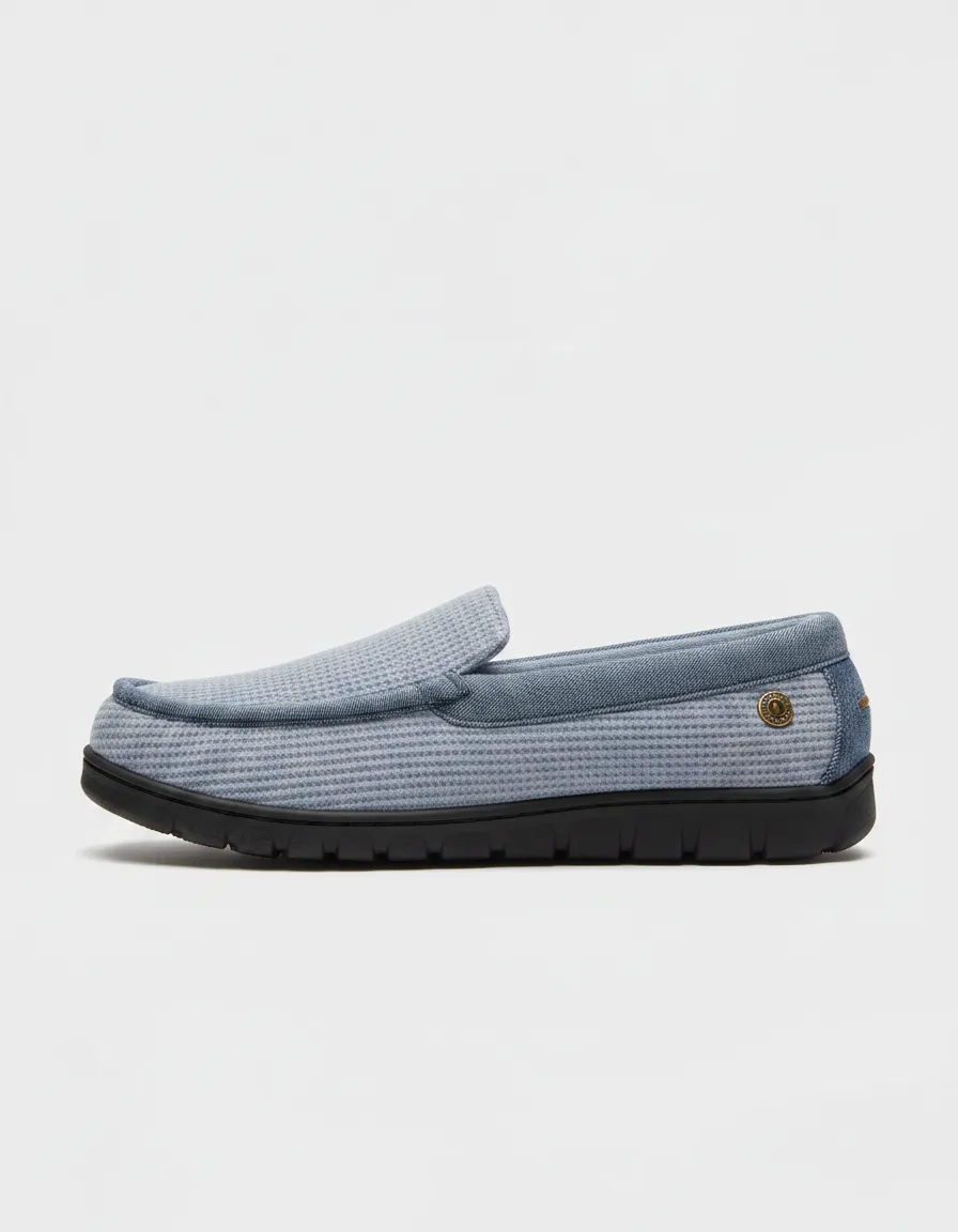 Pantuflas De Hombre Estilo Mocasin Abrigado - Imagen 2