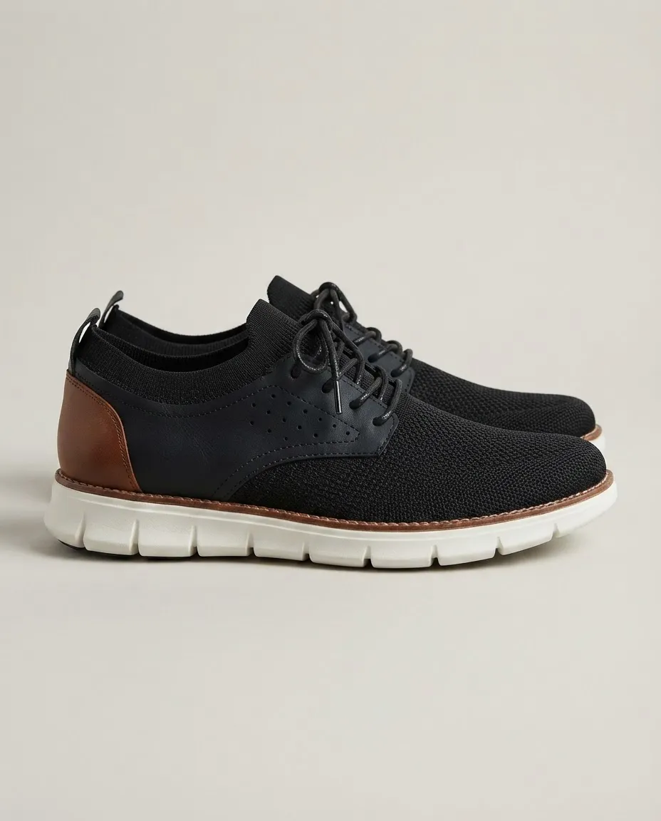 Zapatos Hombre Casual Urbanos Tejidos Suela Confortable