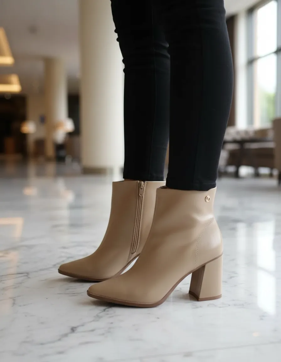 Bota De Vestir Mujer Elegante Y Punta Fina