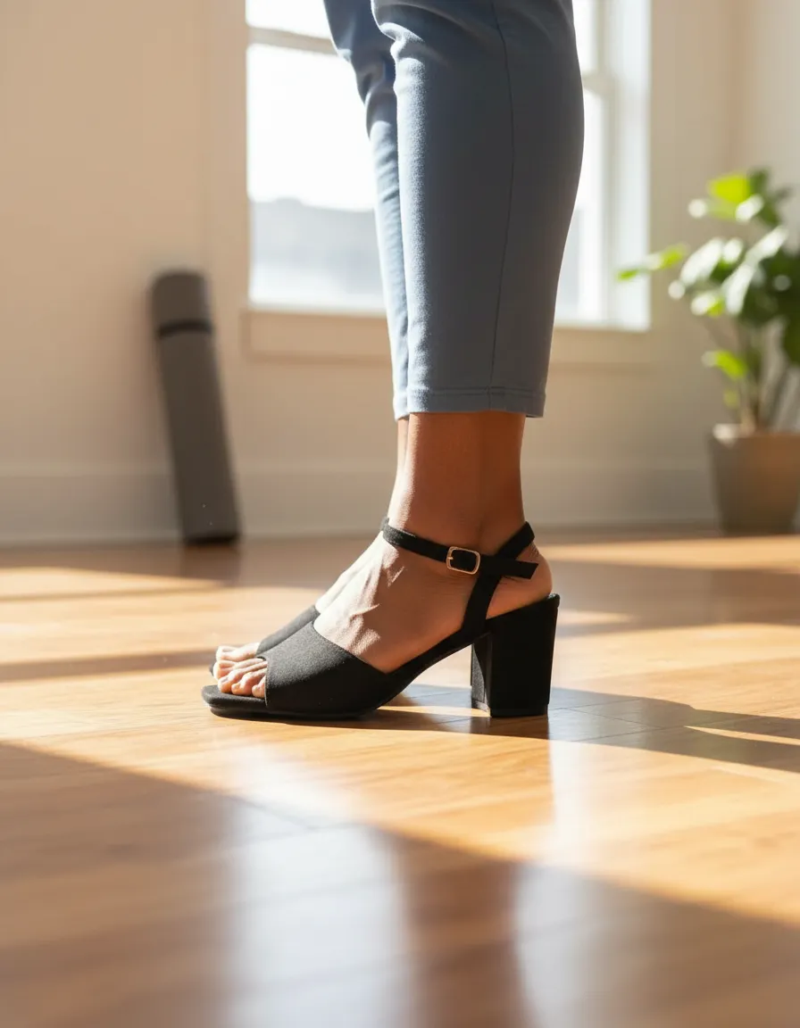 Sandalias De Mujer Cómodas Con Taco Bajo