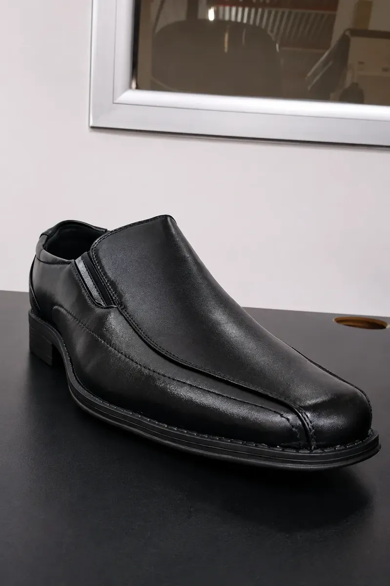 Zapato Ejecutivo Hombre Negro Formal Cómodo Sin Cordones