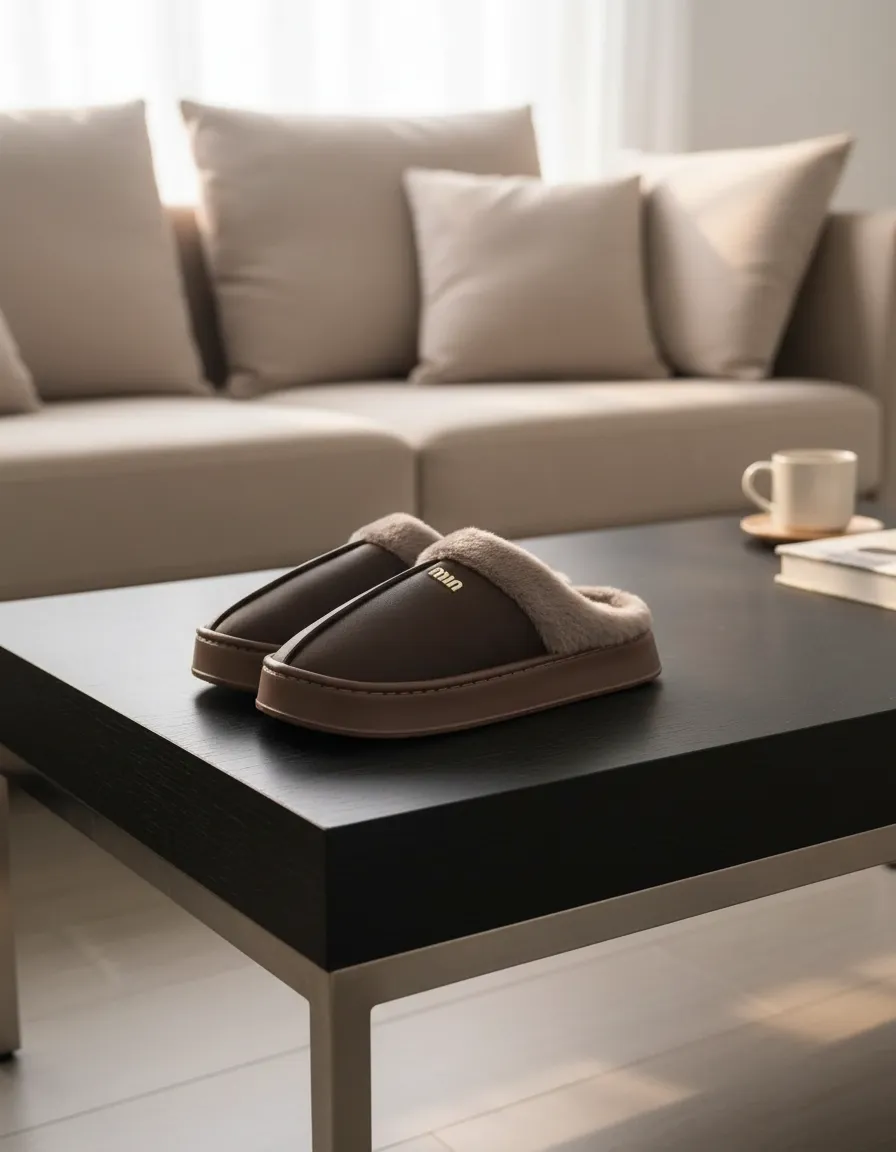 Pantufla De Hombre Alta Super Abrigada - Imagen 4