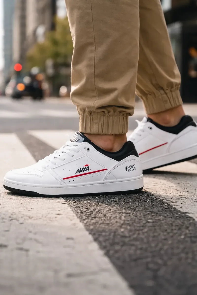 Championes Avia 825 Hombre Urbanos Blancos Casual
