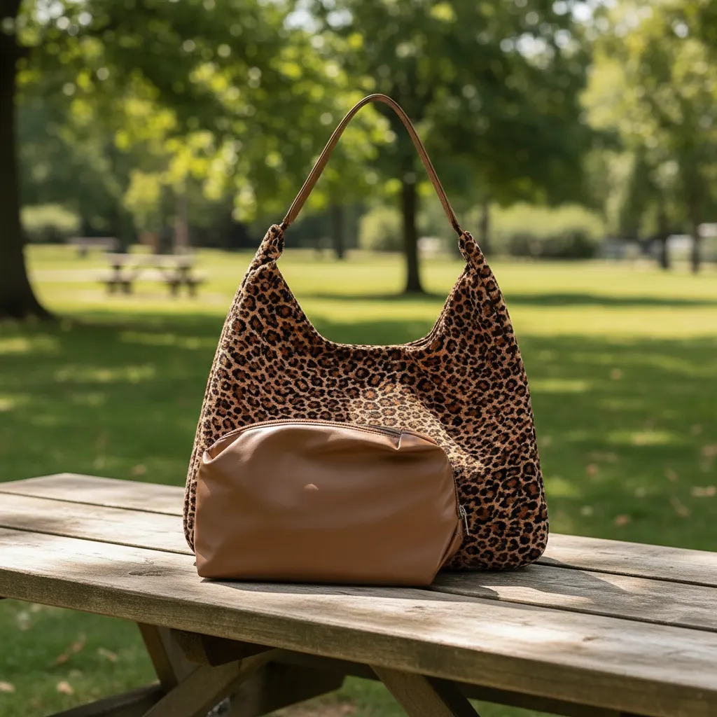 Cartera Manuela Animal Print Gamuza Varios Diseños + Neceser