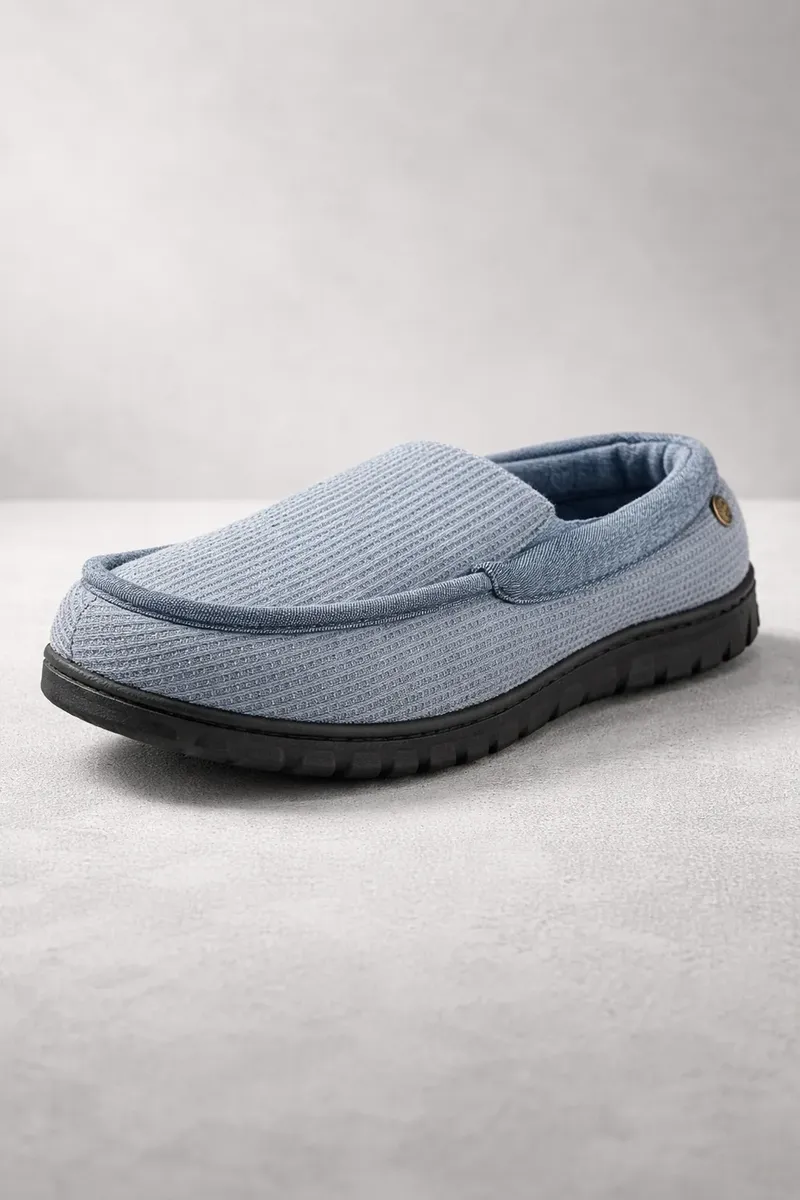 Pantuflas De Hombre Estilo Mocasin Abrigado