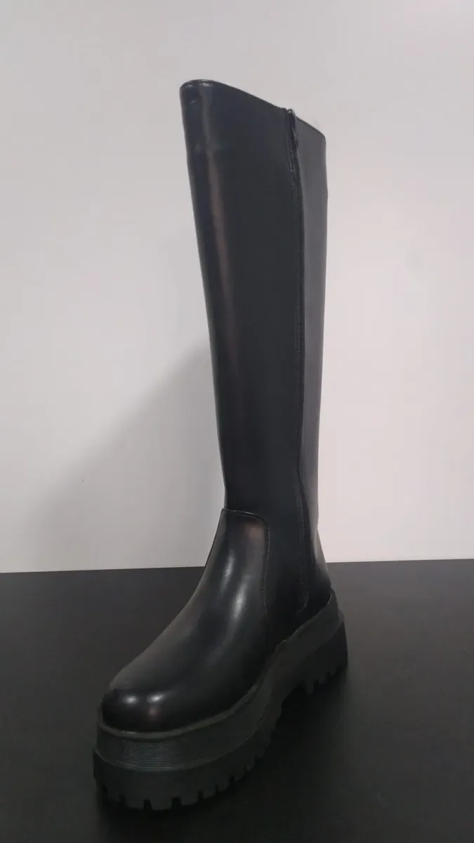 Bota Bolero Mujer Caña Alta Tacon Bajo Cómoda Y Elegante - Imagen 3