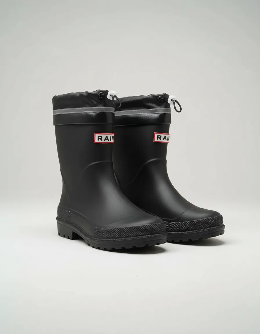 Botas De Lluvia Adulto Impermeables Caña Media Ajustables