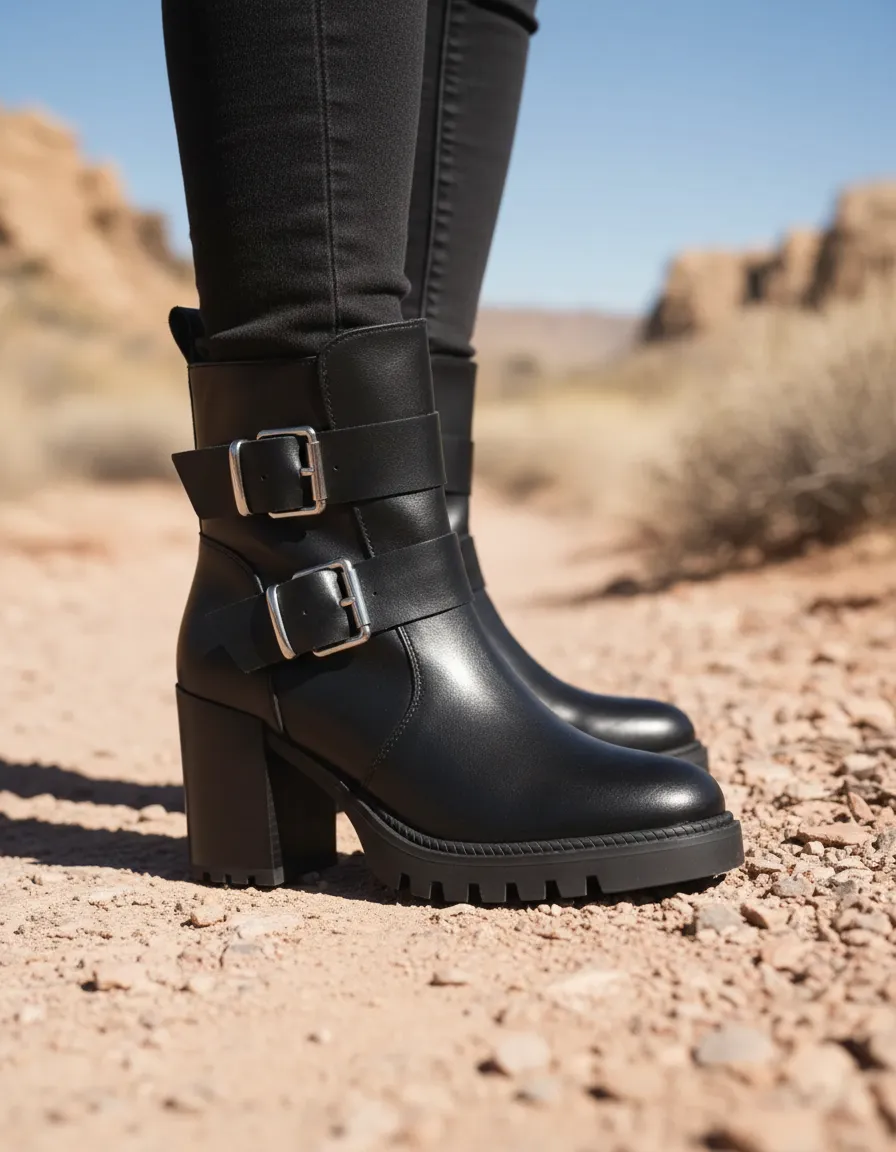 Botas Mercatex Mujer Con Taco Y Media Caña